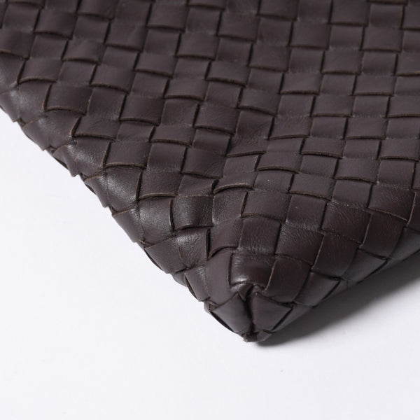 BOTTEGA VENETA ボッテガヴェネタ イントレチャート ショルダーバッグ ブラウン 美品 中古 4a000869