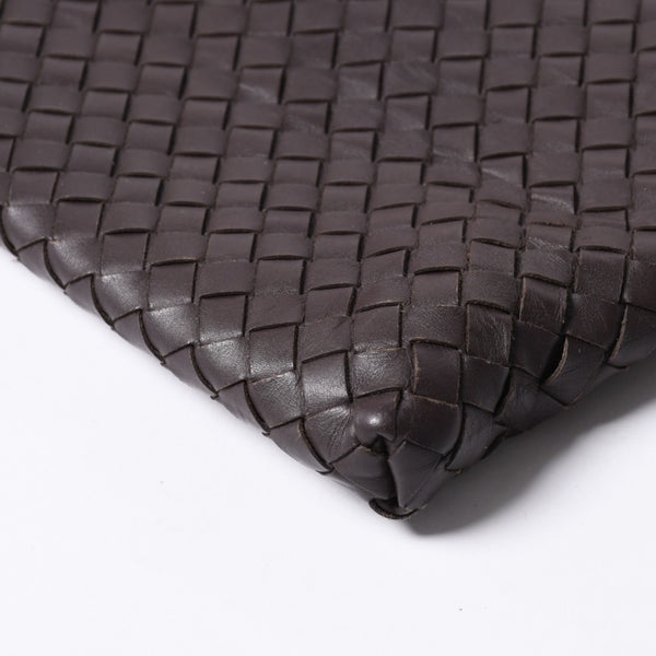 BOTTEGA VENETA ボッテガヴェネタ イントレチャート ショルダーバッグ ブラウン 美品 中古 4a000869
