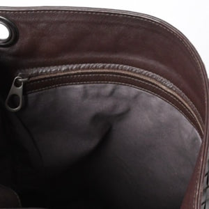 BOTTEGA VENETA ボッテガヴェネタ イントレチャート ショルダーバッグ ブラウン 美品 中古 4a000869