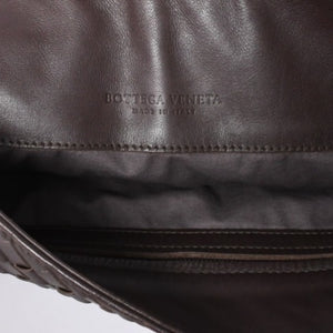 BOTTEGA VENETA ボッテガヴェネタ イントレチャート ショルダーバッグ ブラウン 美品 中古 4a000869