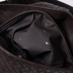 BOTTEGA VENETA ボッテガヴェネタ イントレチャート ショルダーバッグ ブラウン 美品 中古 4a000869