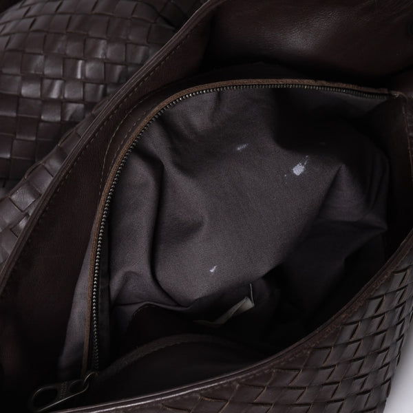 BOTTEGA VENETA ボッテガヴェネタ イントレチャート ショルダーバッグ ブラウン 美品 中古 4a000869