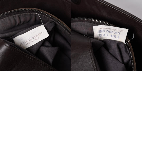 BOTTEGA VENETA ボッテガヴェネタ イントレチャート ショルダーバッグ ブラウン 美品 中古 4a000869