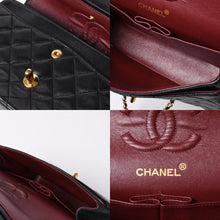 画像をギャラリービューアに読み込む, CHANEL シャネル マトラッセ23 Wフラップ Wチェーンショルダーバッグ 1番台 ココマーク ラムスキン ブラック ゴールド 美品 中古 4a001123