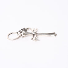 画像をギャラリービューアに読み込む, CHROME HEARTS クロムハーツ Large Cross Key Ring ラージクロス ダガー キーリング シルバー 美品 中古 4a000957