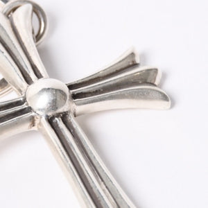 CHROME HEARTS クロムハーツ Large Cross Key Ring ラージクロス ダガー キーリング シルバー 美品 中古 4a000957