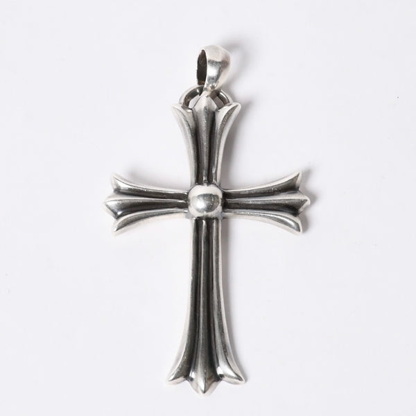 CHROME HEARTS Large Cross Bail Necklace Weight approx. 47g STERLING Engraved Sterling Silver Good Condition Used 4a001132