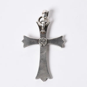 CHROME HEARTS Large Cross Bail Necklace Weight approx. 47g STERLING Engraved Sterling Silver Good Condition Used 4a001132