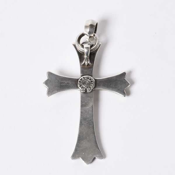 CHROME HEARTS Large Cross Bail Necklace Weight approx. 47g STERLING Engraved Sterling Silver Good Condition Used 4a001132