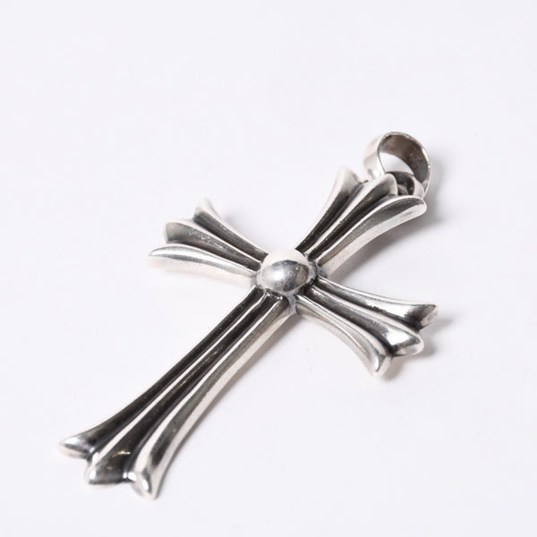 CHROME HEARTS Large Cross Bail Necklace Weight approx. 47g STERLING Engraved Sterling Silver Good Condition Used 4a001132