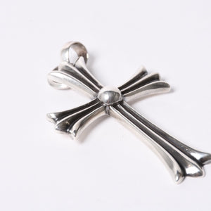 CHROME HEARTS Large Cross Bail Necklace Weight approx. 47g STERLING Engraved Sterling Silver Good Condition Used 4a001132