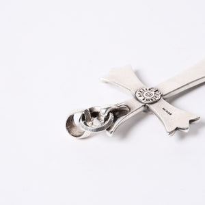 CHROME HEARTS Large Cross Bail Necklace Weight approx. 47g STERLING Engraved Sterling Silver Good Condition Used 4a001132