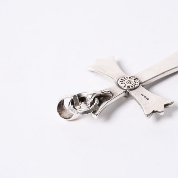 CHROME HEARTS Large Cross Bail Necklace Weight approx. 47g STERLING Engraved Sterling Silver Good Condition Used 4a001132