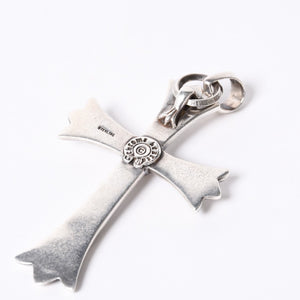 CHROME HEARTS Large Cross Bail Necklace Weight approx. 47g STERLING Engraved Sterling Silver Good Condition Used 4a001132