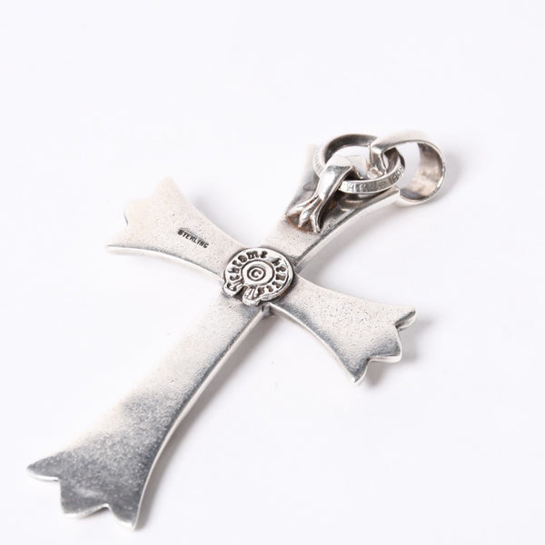 CHROME HEARTS Large Cross Bail Necklace Weight approx. 47g STERLING Engraved Sterling Silver Good Condition Used 4a001132