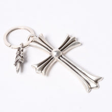 画像をギャラリービューアに読み込む, CHROME HEARTS クロムハーツ Large Cross Key Ring ラージクロス ダガー キーリング シルバー 美品 中古 4a000958