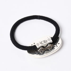 CHROME HEARTS Oval Cross Hair Elastic Weight Approx. 23.4g Silver 925 1989/.925 Stamp Good Condition Used 4a001130