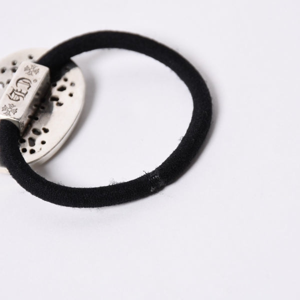CHROME HEARTS Oval Cross Hair Elastic Weight Approx. 23.4g Silver 925 1989/.925 Stamp Good Condition Used 4a001130