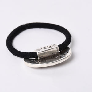 CHROME HEARTS Oval Cross Hair Elastic Weight Approx. 23.4g Silver 925 1989/.925 Stamp Good Condition Used 4a001130