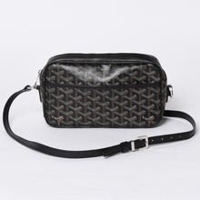画像をギャラリービューアに読み込む, GOYARD ゴヤール カップヴェールPM ショルダーバッグ ブラック PVC レザー シルバー金具 美品 中古 4a001058