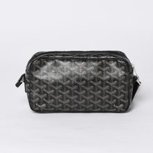 画像をギャラリービューアに読み込む, GOYARD ゴヤール カップヴェールPM ショルダーバッグ ブラック PVC レザー シルバー金具 美品 中古 4a001058