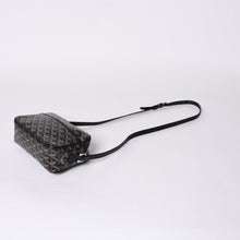 画像をギャラリービューアに読み込む, GOYARD ゴヤール カップヴェールPM ショルダーバッグ ブラック PVC レザー シルバー金具 美品 中古 4a001058