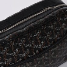 画像をギャラリービューアに読み込む, GOYARD ゴヤール カップヴェールPM ショルダーバッグ ブラック PVC レザー シルバー金具 美品 中古 4a001058