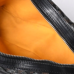 GOYARD ゴヤール カップヴェールPM ショルダーバッグ ブラック PVC レザー シルバー金具 美品 中古 4a001058