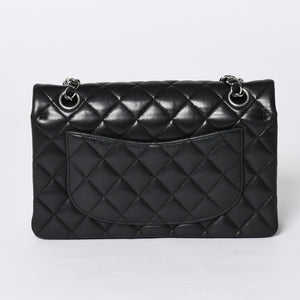 CHANEL シャネル チェーンショルダーバッグ マトラッセ23 Wフラップラップ ラムスキン ブラックシルバー 16番台 中古 4a001057