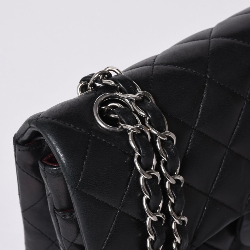 CHANEL シャネル チェーンショルダーバッグ マトラッセ23 Wフラップラップ ラムスキン ブラックシルバー 16番台 中古 4a001057