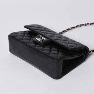 CHANEL シャネル チェーンショルダーバッグ マトラッセ23 Wフラップラップ ラムスキン ブラックシルバー 16番台 中古 4a001057