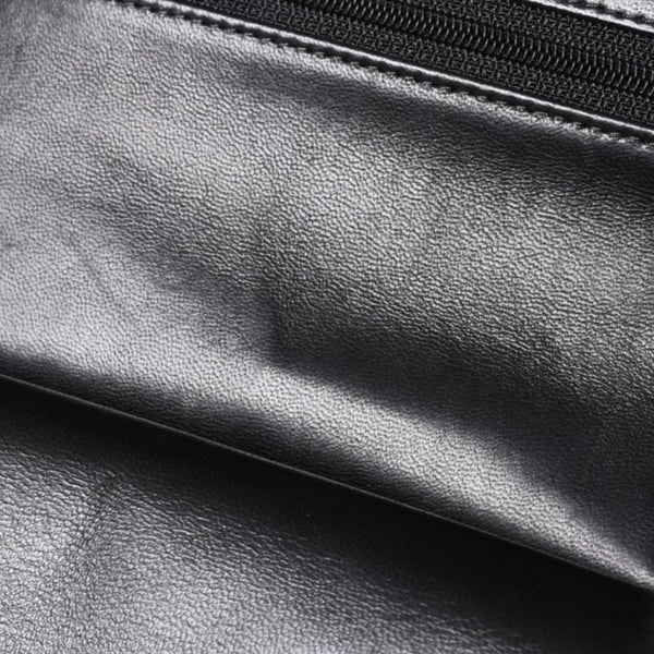 CHANEL シャネル チェーンショルダーバッグ マトラッセ23 Wフラップラップ ラムスキン ブラックシルバー 16番台 中古 4a001057