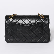 画像をギャラリービューアに読み込む, CHANEL シャネル マトラッセ23 Wフラップ Wチェーンショルダーバッグ 1番台 ココマーク ラムスキン ブラック ゴールド 美品 中古 4a001123