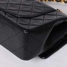 画像をギャラリービューアに読み込む, CHANEL シャネル マトラッセ23 Wフラップ Wチェーンショルダーバッグ 1番台 ココマーク ラムスキン ブラック ゴールド 美品 中古 4a001123