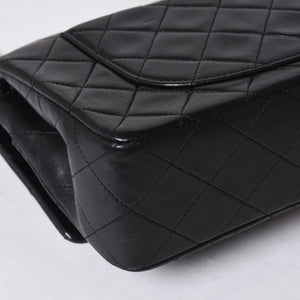 CHANEL Chanel Matelasse 23 W Flap W Chain Shoulder Bag No. 1 Coco Mark Lambskin Black Gold Good Condition Used 4a001123