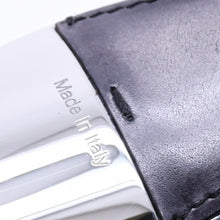 Load image into Gallery viewer, BERLUTI ベルルッティ 靴べらチャーム フルスクリットレザー シューホーンキーリング ブラック 美品 中古 4a004268