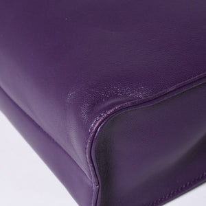 Very Good Condition PRADA 2WAY Bag 1BG418 Triangle Logo Nappa Leather Purple RAF SIMONS Used 4a000768