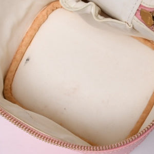 CHANEL Vanity Bag Handbag A01998 No. 9 Coco Mark Caviar Skin Pink Gold Hardware Good Condition Used 4a000900