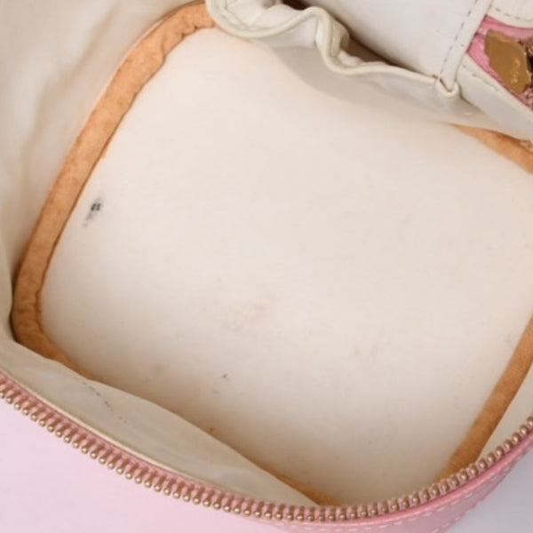 CHANEL Vanity Bag Handbag A01998 No. 9 Coco Mark Caviar Skin Pink Gold Hardware Good Condition Used 4a000900