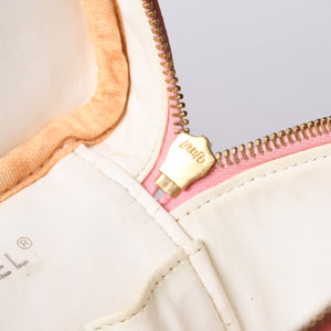 CHANEL Vanity Bag Handbag A01998 No. 9 Coco Mark Caviar Skin Pink Gold Hardware Good Condition Used 4a000900