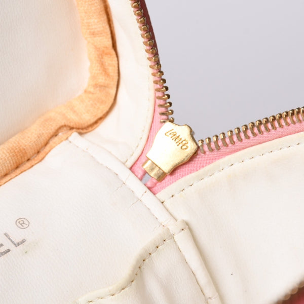 CHANEL Vanity Bag Handbag A01998 No. 9 Coco Mark Caviar Skin Pink Gold Hardware Good Condition Used 4a000900
