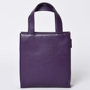 Very Good Condition PRADA 2WAY Bag 1BG418 Triangle Logo Nappa Leather Purple RAF SIMONS Used 4a000768