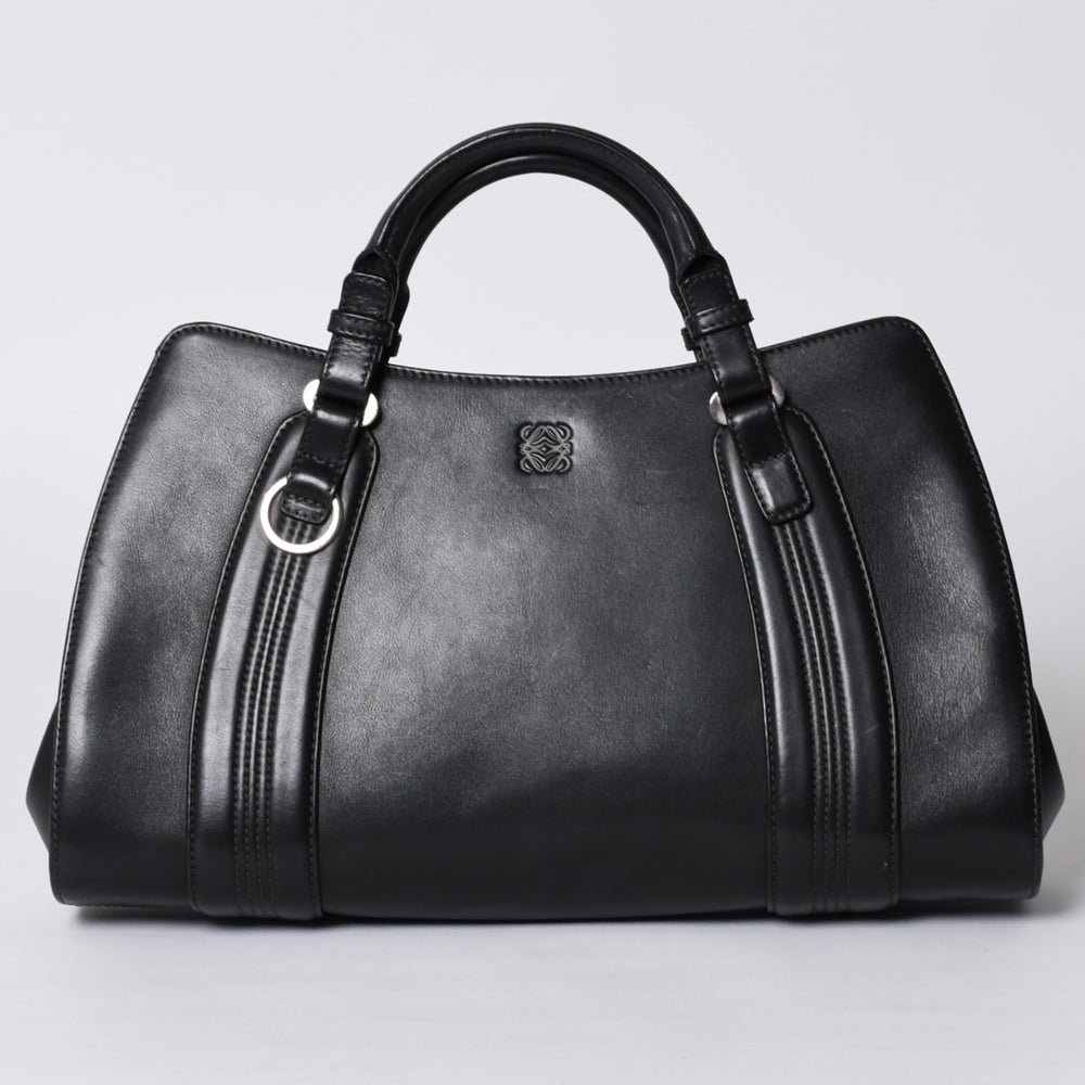 LOEWE ロエベ カモッシオ アナグラム ロゴ レザー 本革 トートバッグ 060307 ハンドバッグ 美品 中古 4a000158