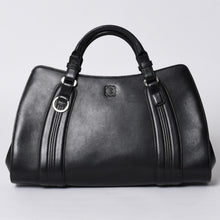 画像をギャラリービューアに読み込む, LOEWE ロエベ カモッシオ アナグラム ロゴ レザー 本革 トートバッグ 060307 ハンドバッグ 美品 中古 4a000158
