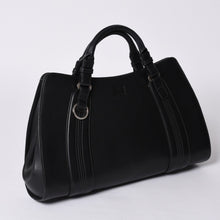 画像をギャラリービューアに読み込む, LOEWE ロエベ カモッシオ アナグラム ロゴ レザー 本革 トートバッグ 060307 ハンドバッグ 美品 中古 4a000158