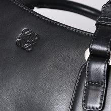画像をギャラリービューアに読み込む, LOEWE ロエベ カモッシオ アナグラム ロゴ レザー 本革 トートバッグ 060307 ハンドバッグ 美品 中古 4a000158