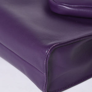 Very Good Condition PRADA 2WAY Bag 1BG418 Triangle Logo Nappa Leather Purple RAF SIMONS Used 4a000768