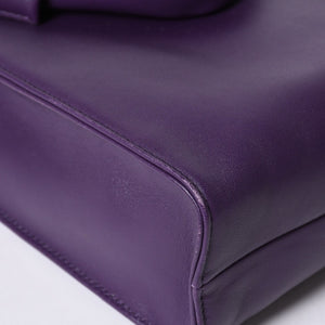Very Good Condition PRADA 2WAY Bag 1BG418 Triangle Logo Nappa Leather Purple RAF SIMONS Used 4a000768