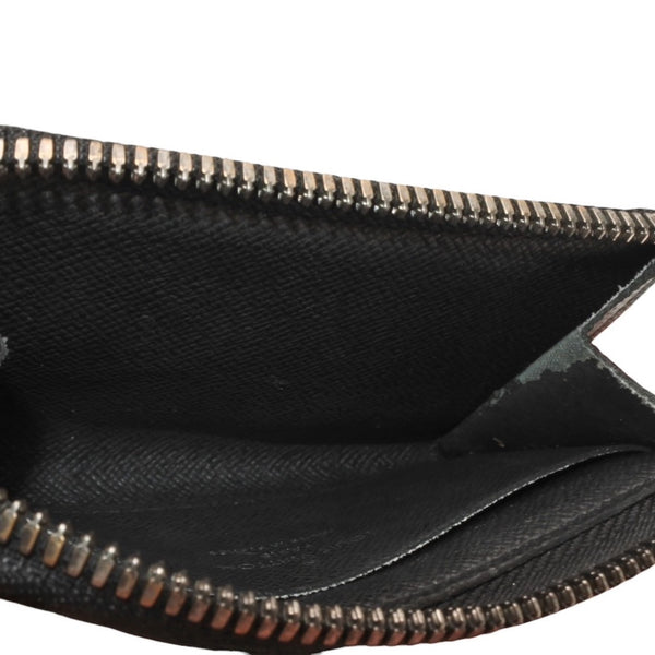 LOUIS VUITTON ルイヴィトン モノグラムエクリプス ジッピー コインパース ヴェルティカル M81662 コインケース ブラック 中古 4a001029