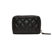 画像をギャラリービューアに読み込む, CHANEL シャネル マトラッセ コインケース AP0216 キャビアスキン コインケース ブラック ゴールド金具 美品 中古 4a000828